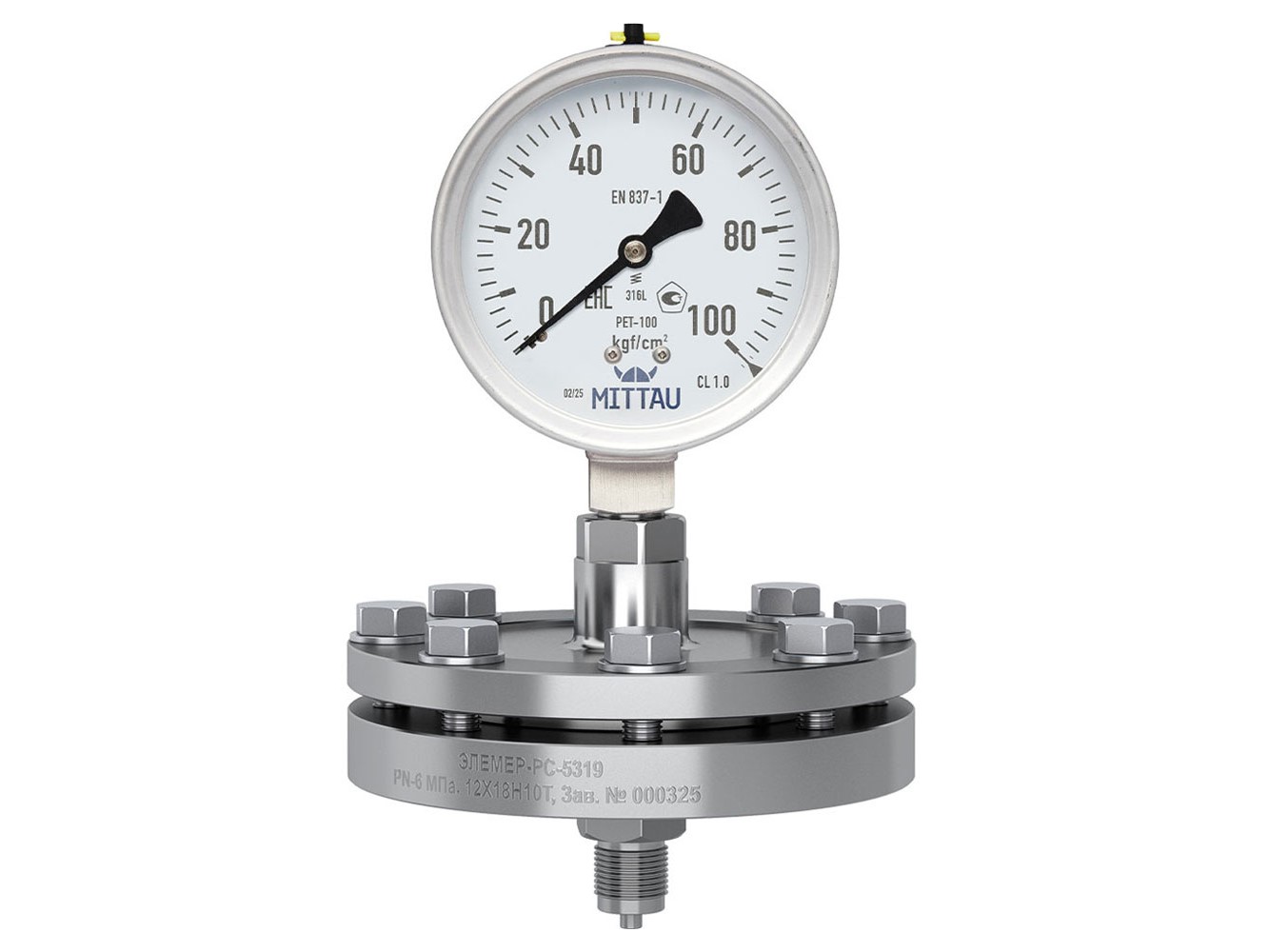 Надежные комплекты «Манометры стрелочные с разделителями сред ЭЛЕМЕР-РС»